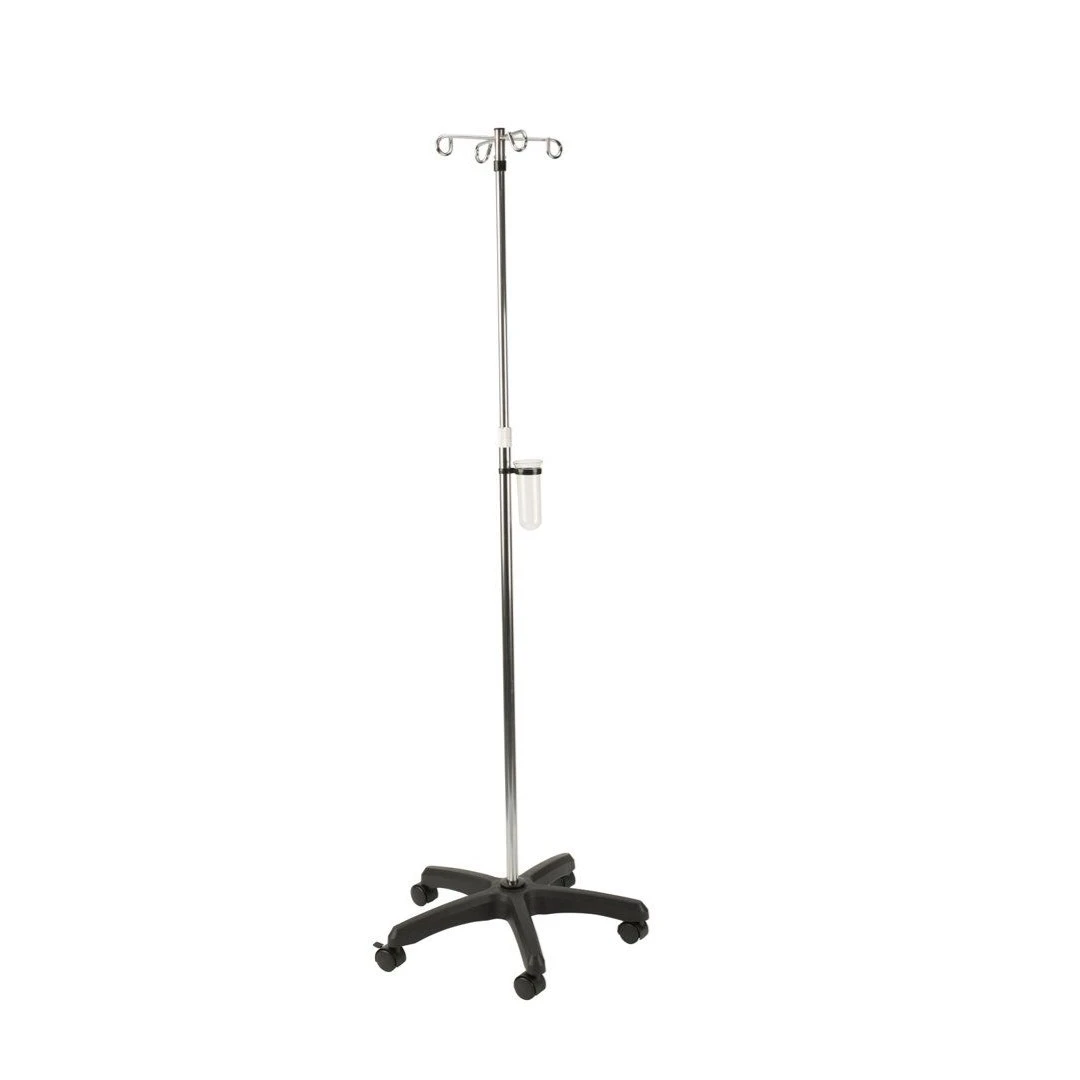 Mobiler Infusionsständer (inkl. Abtropfglas), Höhenverstellbar, 5 Doppelrollen, Mit Stabilem Kunststofffuß, Bis 6kg Belastbar 3 Mobiler Infusionsständer (inkl. Abtropfglas), Höhenverstellbar, 5 Doppelrollen, Mit Stabilem Kunststofffuß, Bis 6kg Belastbar