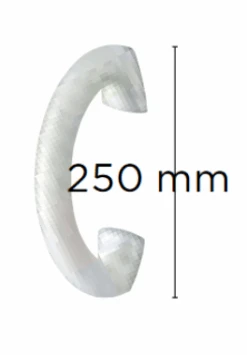 Invacare Aqua Haltegriff H140, Länge 25cm, Gebogene Form (AV) -Coloplast Verkaufsgeschäft inv aqau250