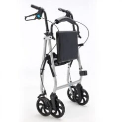 (AV) Invacare Brass Leichtgewicht-Rollator, Mit Gepolstertem Sitz, Feststellbremse, Tasche, Pannensicherer Bereifung Und Stockhalter, Bis 135kg -Coloplast Verkaufsgeschäft inv brass 2