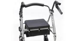 (AV) Invacare Brass Leichtgewicht-Rollator, Mit Gepolstertem Sitz, Feststellbremse, Tasche, Pannensicherer Bereifung Und Stockhalter, Bis 135kg -Coloplast Verkaufsgeschäft inv brass 3