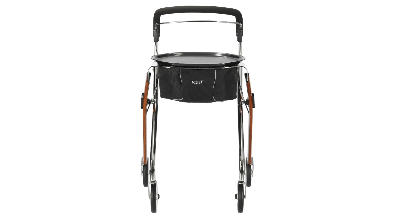 Rollator Let's Dream, Wohnraumgehwagen, Holzdekor, Nur 55 Cm Breit, Nur 6.5kg, Durchgängiger Hand- Und Bremsgriff, Tablett/Servierwagenfunktion 6 Rollator Let's Dream, Wohnraumgehwagen, Holzdekor, Nur 55 Cm Breit, Nur 6.5kg, Durchgängiger Hand- Und Bremsgriff, Tablett/Servierwagenfunktion – Bild 4