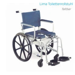 Invacare H273 Lima, Dusch- Und Toilettenrollstuhl, Faltbar, Ideal Auch Als Reiseduschstuhl, Nur 14kg, Mit 24"-Rädern, Selbstfahrerversion, Bis 135kg