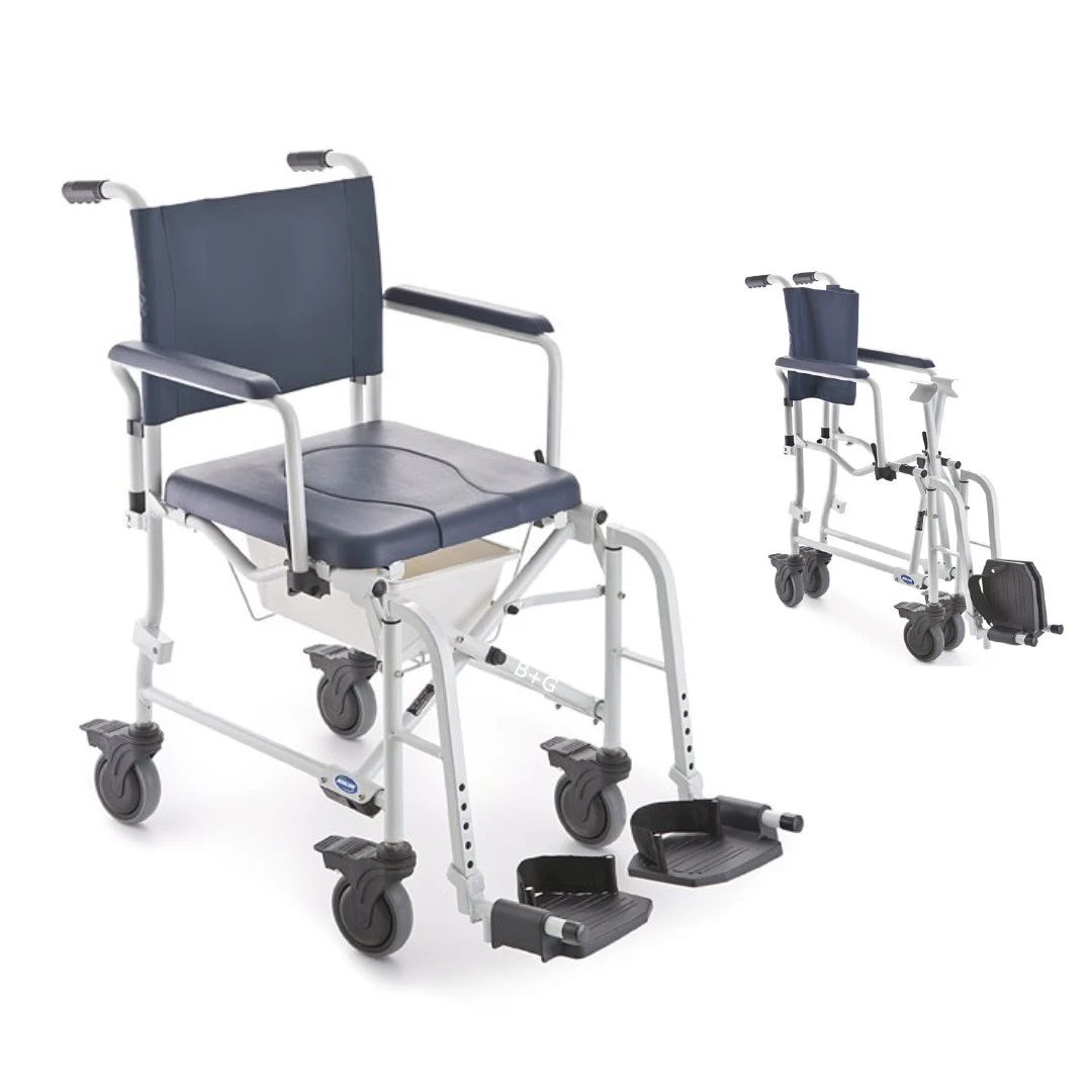Invacare H263 Lima, Dusch- Und Toilettenrollstuhl, Faltbar, Ideal Auch Als Reiseduschstuhl, Nur 14kg, Mit 5"-Rädern, Alle Lenkrollen Feststellbar, Bis 135kg (wieder Lieferbar Ab August) 3 Invacare H263 Lima, Dusch- Und Toilettenrollstuhl, Faltbar, Ideal Auch Als Reiseduschstuhl, Nur 14kg, Mit 5"-Rädern, Alle Lenkrollen Feststellbar, Bis 135kg (wieder Lieferbar Ab August)