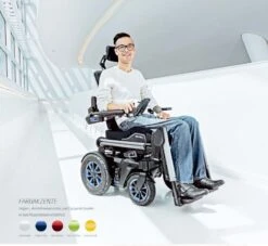 Meyra ICHAIR MEYLIFE 1.650 Elektro-Rollstuhl, Biomechanische-Version: Inkl. Elektr. Sitzlift Und Elektr. Kantelung, Inkl. Batterien Und Ladegerät, Inkl. Beinstützen, Neu Ab 2022 -Coloplast Verkaufsgeschäft meylife farbn