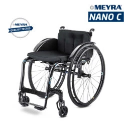 Meyra Nano C Aktivrollstuhl, Light Carbon Design, Carbon-Starrrahmenrollstuhl, 7.5 Kg Leergewicht Leichteste Carbonrollstuhl Seiner Art