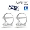 2 X Resmed AirFit N20 Classic Gr. L, CPAP Nasenmaske, InfinitySeal™ Maskenkissen, Flexible Stirnstütze Und Weiches Kopfband (Nachfolger Der Ultra Mirage II ) 2 2 X Resmed AirFit N20 Classic Gr. L, CPAP Nasenmaske, InfinitySeal™ Maskenkissen, Flexible Stirnstütze Und Weiches Kopfband (Nachfolger Der Ultra Mirage II ) -Coloplast Verkaufsgeschäft n20 classic L duo