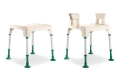 (AV) Aquatec Pico Green Duschstuhl Komplett, Duschhocker Mit Rücken- Und Armlehnen, Mit Holzanteil Und Natürlich Anti­bakterieller Wirkung, Sicher Und Um­welt­freund­lich Duschen Mit Picogreen -Coloplast Verkaufsgeschäft pico green 05