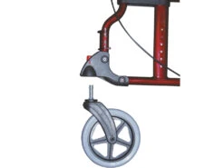 Drive Medical Rollator Diamond Deluxe 2in1 = Rollator Und Transportstuhl, Inkl. Fußstützen, Der Kombi-Rollator + Rollstuhl -Coloplast Verkaufsgeschäft rollator diamond deluxe2 rad einfach aufstecken