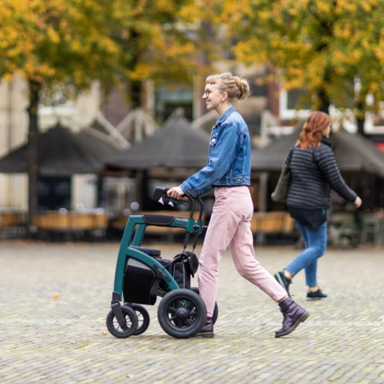 Rollz Motion Air Performance 2in1, Rollator + Rollstuhl, Outdoor, Mit Luftbereifung, All-Terrain Rollator Rollstuhl Kombi, Bis 125kg 8 Rollz Motion Air Performance 2in1, Rollator + Rollstuhl, Outdoor, Mit Luftbereifung, All-Terrain Rollator Rollstuhl Kombi, Bis 125kg – Bild 6