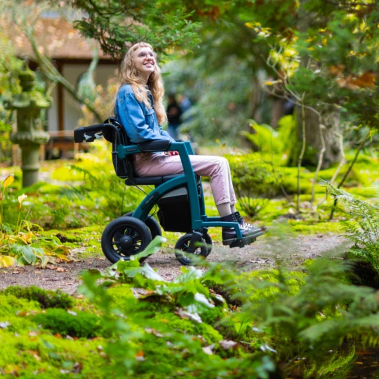 Rollz Motion Air Performance 2in1, Rollator + Rollstuhl, Outdoor, Mit Luftbereifung, All-Terrain Rollator Rollstuhl Kombi, Bis 125kg 9 Rollz Motion Air Performance 2in1, Rollator + Rollstuhl, Outdoor, Mit Luftbereifung, All-Terrain Rollator Rollstuhl Kombi, Bis 125kg – Bild 7
