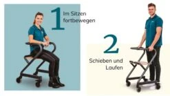 Saljol Wohnraumrollator, WR52, Mit Handbremse, Inkl. Sitzbrett, Velvet Grau, Indoor Rollator -Coloplast Verkaufsgeschäft saljol wohnraumrollator 12