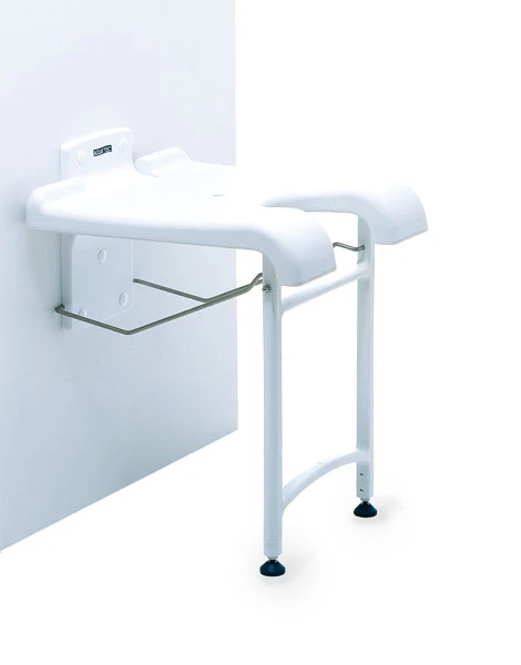 Invacare-Aquatec Sansibar Duschklappsitz, Duschsitz Zur Wandmontage, Mit Stützfüßen & Hygienausschnitt, Bis 130kg 4 Invacare-Aquatec Sansibar Duschklappsitz, Duschsitz Zur Wandmontage, Mit Stützfüßen & Hygienausschnitt, Bis 130kg – Bild 2