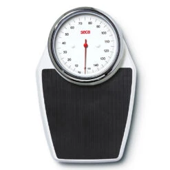 Seca 760 Flachwaage, Farbe Weiß Mit Schwarzer Trittfläche, Bis 150kg, Mechanische Personenwaage