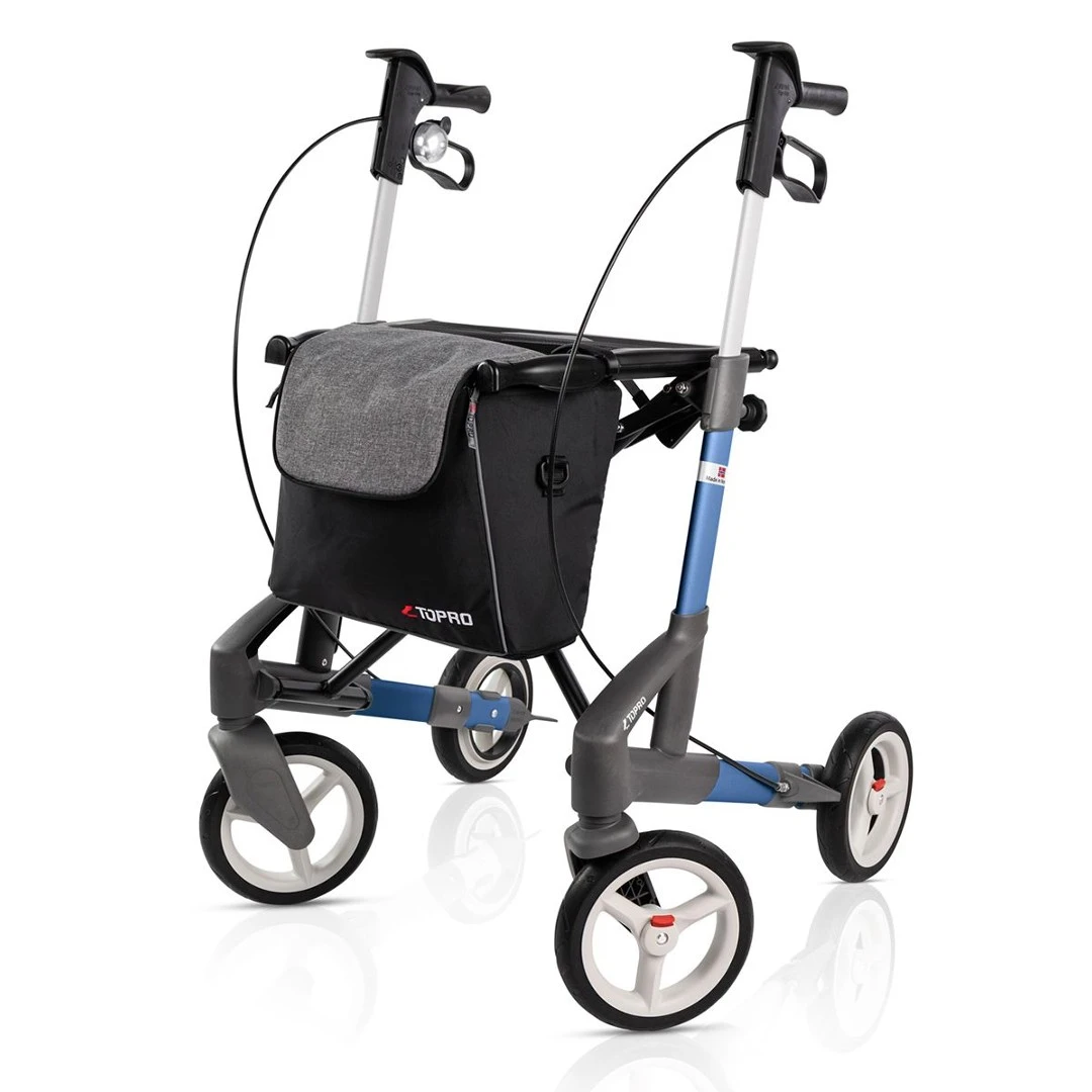 TOPRO Troja 5G Rollator, Blau, Leichtgewichtsrollator, Nur 7.8kg, Neue Modellreihe, Gr. M Für Körpergröße 150-200cm, Bis 150kg 3 TOPRO Troja 5G Rollator, Blau, Leichtgewichtsrollator, Nur 7.8kg, Neue Modellreihe, Gr. M Für Körpergröße 150-200cm, Bis 150kg