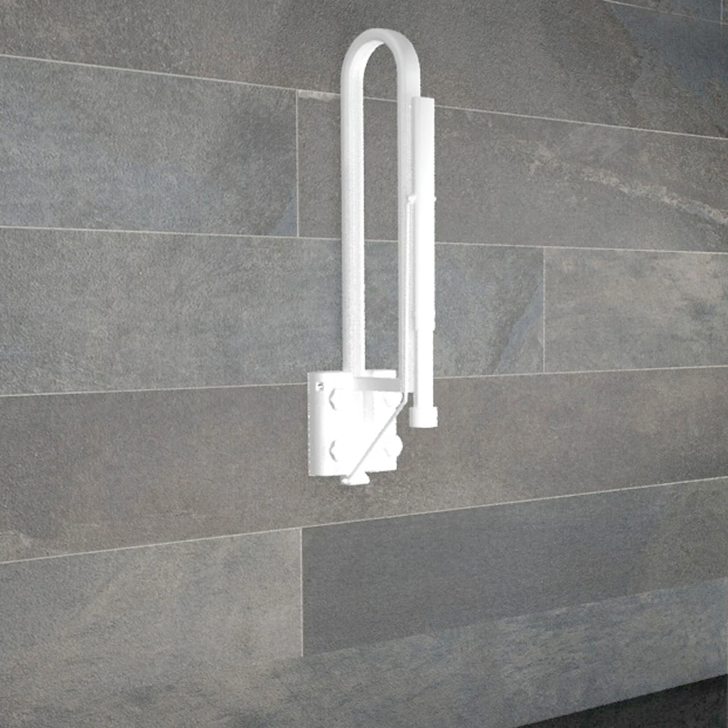 Delficare Variopresa Schwenkstützgriff, HMV, Ohne Bohren! 80cm Stützklappgriff, Haltegriff Mit Klebeadaptern Zur Wandmontage, Bis 130kg 5 Delficare Variopresa Schwenkstützgriff, HMV, Ohne Bohren! 80cm Stützklappgriff, Haltegriff Mit Klebeadaptern Zur Wandmontage, Bis 130kg – Bild 3