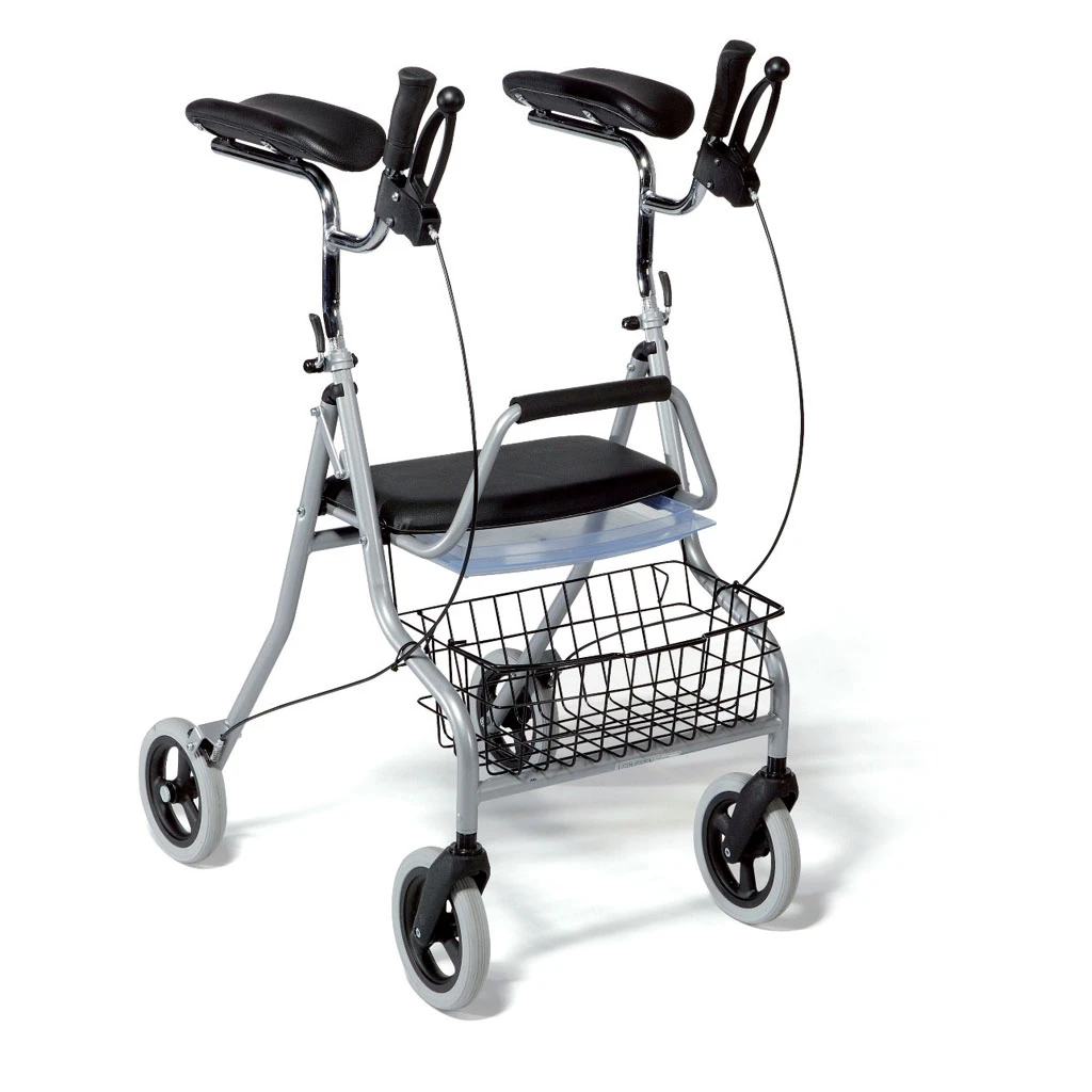Rollator Mit Unterarmgehstützen, Leichtgewicht, Vermeiren Rollator Typ. 276 C29 HMV, Faltbar, Inkl. Multifunktionsbremse, Einkaufskorb, Tablett, Gepolstertem Sitz Und Auflagen, Bis 120kg 3 Rollator Mit Unterarmgehstützen, Leichtgewicht, Vermeiren Rollator Typ. 276 C29 HMV, Faltbar, Inkl. Multifunktionsbremse, Einkaufskorb, Tablett, Gepolstertem Sitz Und Auflagen, Bis 120kg